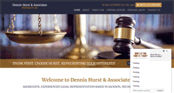 Desktop Screenshot of hurstlawjacksonmi.com